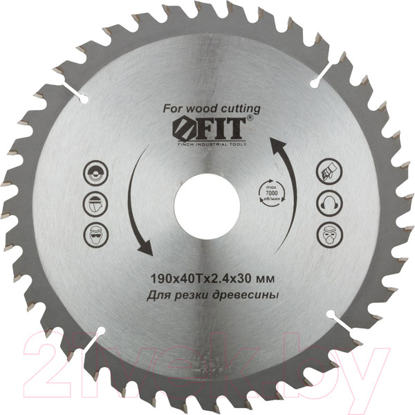 Изображение товара Пильный диск FIT Для циркулярных пил по дереву / 37742