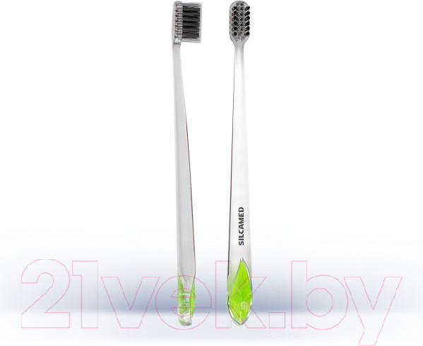 Изображение товара Зубная щетка Silca Med Professional Серебро и уголь Organic средней жесткости