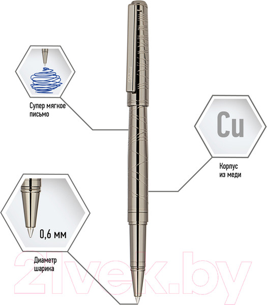 Изображение товара Ручка-роллер имиджевая Delucci Mistico / CPs_62421 (черный)