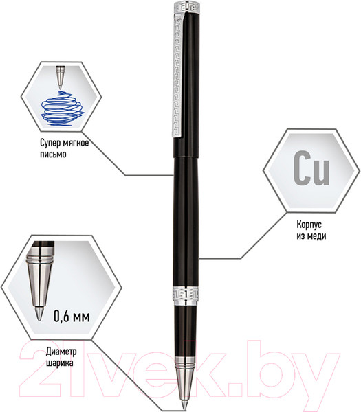 Изображение товара Ручка-роллер имиджевая Delucci Classico / CPs_62029 (черный)