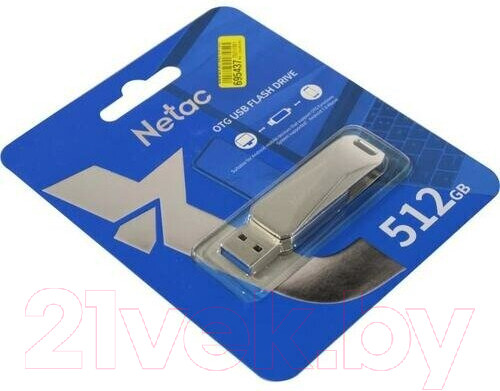 Изображение товара USB flash накопитель Netac U782С USB3.0+Type-C FlashDrive 512GB (NT03U782C-512G-30PN)