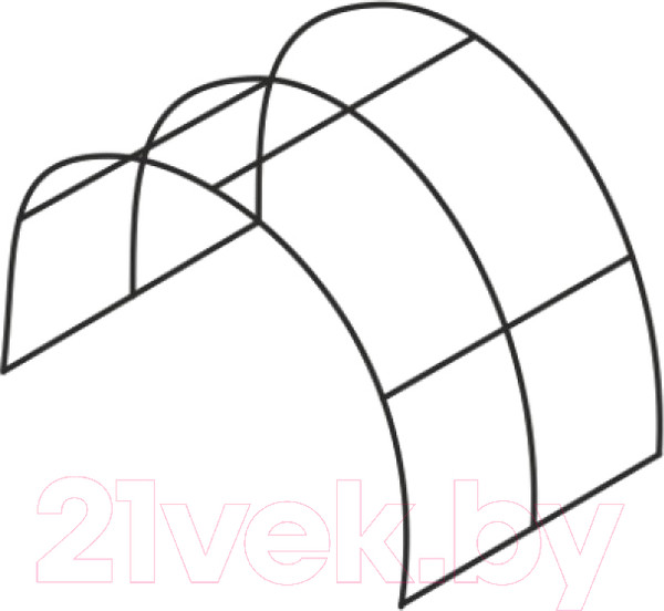 Изображение товара Секция для теплицы Садовод Элит ОТ (2м, без поликарбоната)