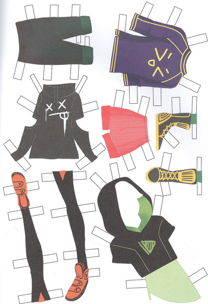 Изображение товара Развивающая книга Проф-Пресс Бумажные куколки. В стиле аниме