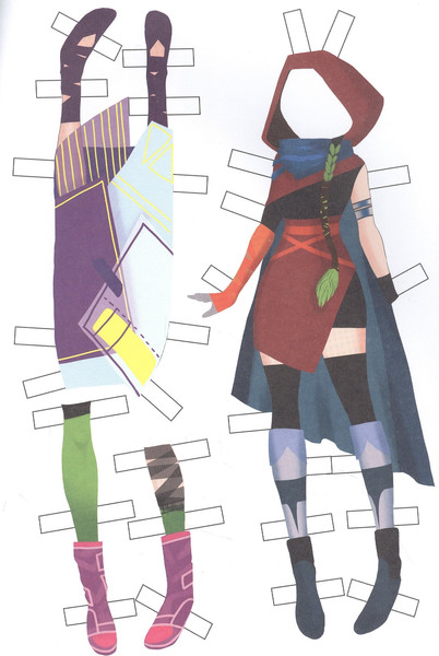 Изображение товара Развивающая книга Проф-Пресс Бумажные куколки. В стиле аниме