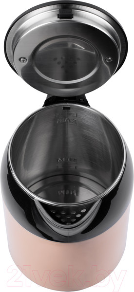 Изображение товара Электрочайник BBK EK1709P (черный/бежевый)