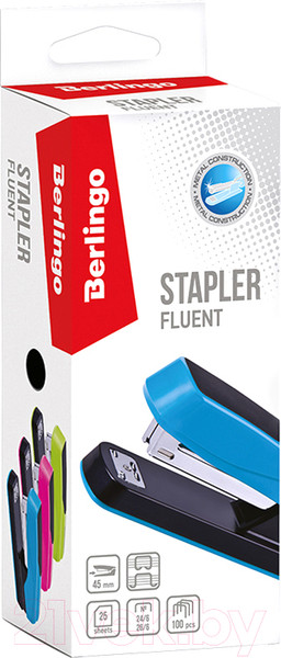 Изображение товара Степлер Berlingo Fluent / H3107_b (голубой)