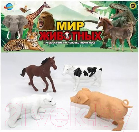 Изображение товара Набор фигурок игровых Наша игрушка Набор животных / CL03-10