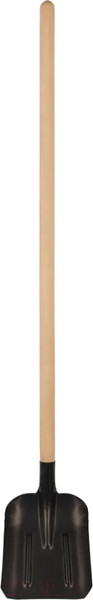 Изображение товара Лопата РОС Совковая с ребрами жесткости с деревянным черенком / 77216 (220x270x1450мм)