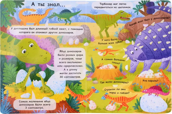 Изображение товара Развивающая книга Проф-Пресс Книжка с окошками. Кто такие динозавры, твердая обложка (Черненко Дмитрий)