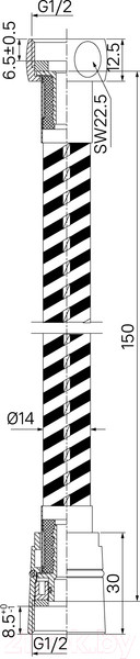 Изображение товара Душевой шланг IDDIS Home OPH15BLi19