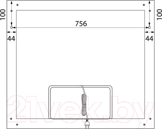 Изображение товара Зеркало IDDIS Slide SLI8000i98