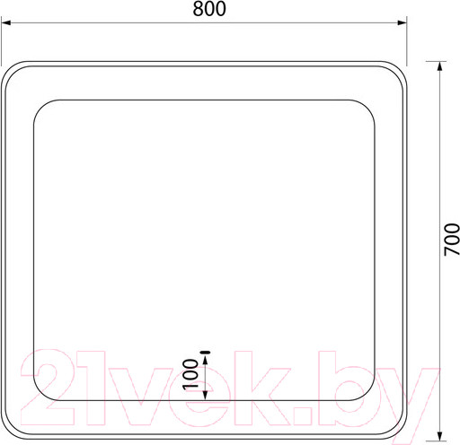 Изображение товара Зеркало IDDIS Esper ESP8000i98 (с подсветкой)