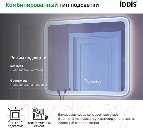 Изображение товара Зеркало IDDIS Esper ESP8000i98 (с подсветкой)