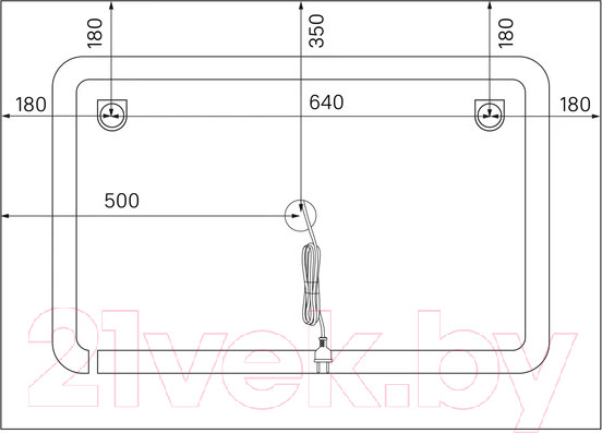 Изображение товара Зеркало IDDIS Zodiac ZOD1000i98 (с подсветкой)
