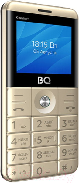 Изображение товара Мобильный телефон BQ BQ-2006 Comfort (золото/черный)