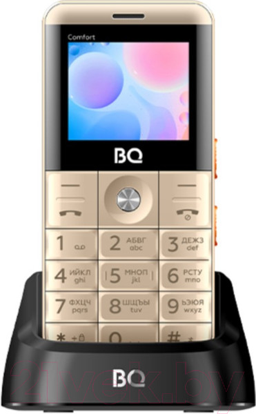Изображение товара Мобильный телефон BQ BQ-2006 Comfort (золото/черный)