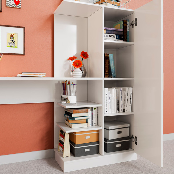 Изображение товара Компьютерный стол ТриЯ Бейсик (белый)