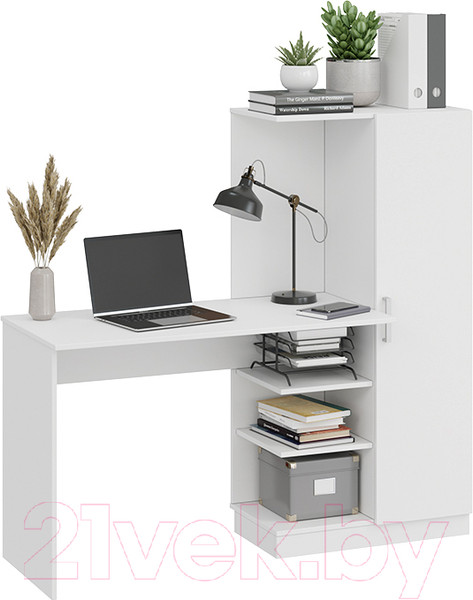 Изображение товара Компьютерный стол ТриЯ Бейсик (белый)