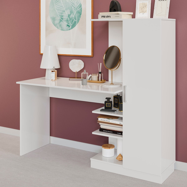 Изображение товара Компьютерный стол ТриЯ Бейсик (белый)