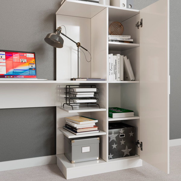 Изображение товара Компьютерный стол ТриЯ Бейсик (белый)