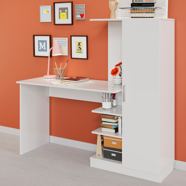 Изображение товара Компьютерный стол ТриЯ Бейсик (белый)