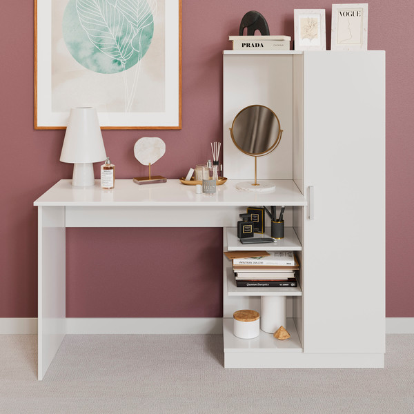 Изображение товара Компьютерный стол ТриЯ Бейсик (белый)