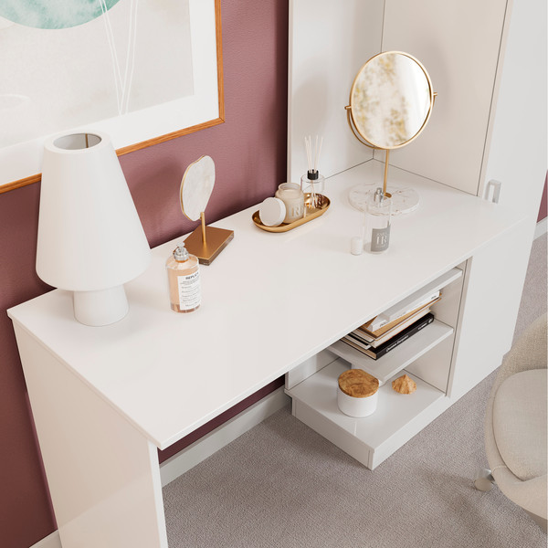 Изображение товара Компьютерный стол ТриЯ Бейсик (белый)