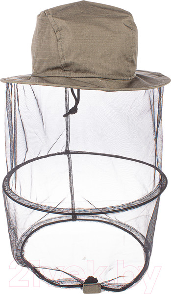 Изображение товара Накомарник для охоты и рыбалки Huntsman Антигнус Хаки Смесовая Рип Стоп / 10724 (р.60)