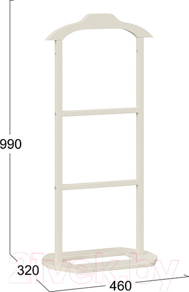 Изображение товара Стойка для одежды ТриЯ Cirta 1 (слоновая кость)