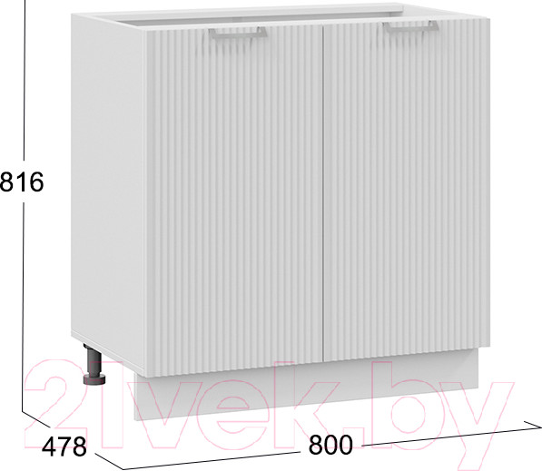 Изображение товара Шкаф-стол кухонный ТриЯ Кимберли 1Н8 (белый/сноу)