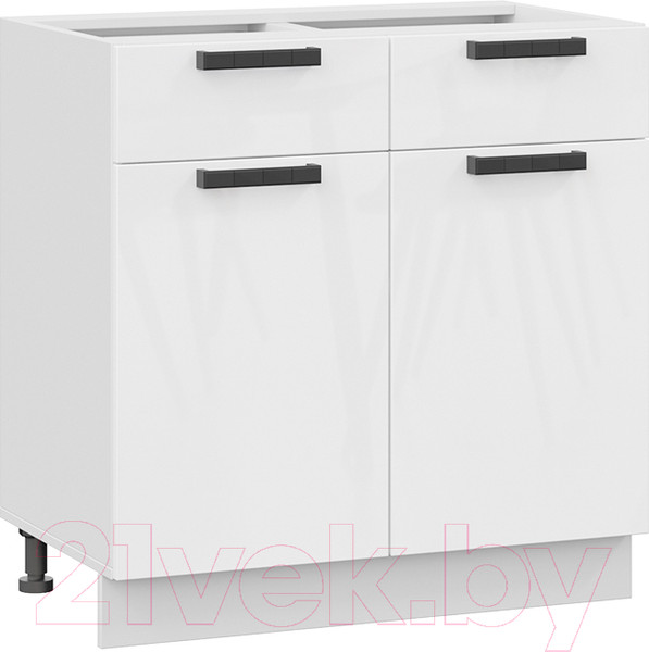 Изображение товара Шкаф-стол кухонный ТриЯ Детройт исп.2 1Н8Я1 (белый/белый глянец)