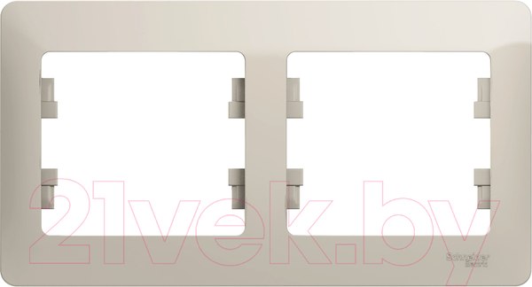 Изображение товара Рамка для выключателей и розеток Systeme (Schneider) Electric Glossa GSL000902