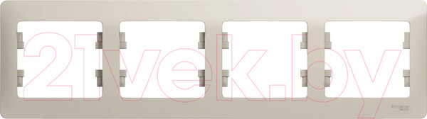 Изображение товара Рамка для выключателей и розеток Systeme (Schneider) Electric Glossa GSL000904