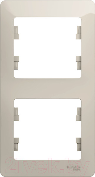 Изображение товара Рамка для выключателей и розеток Systeme (Schneider) Electric Glossa GSL000906