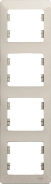 Изображение товара Рамка для выключателей и розеток Systeme (Schneider) Electric Glossa GSL000908