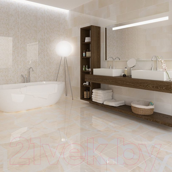 Изображение товара Плитка Kerranova Onice Milky Lappato K-95/LR (600x600)