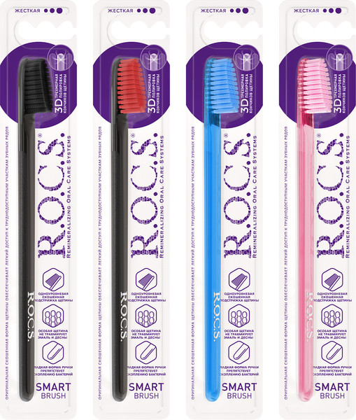 Изображение товара Зубная щетка R.O.C.S. Классическая жесткая