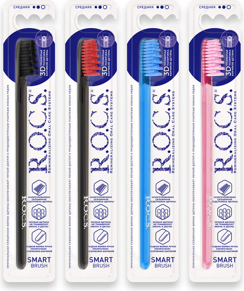 Изображение товара Зубная щетка R.O.C.S. Модельная средняя