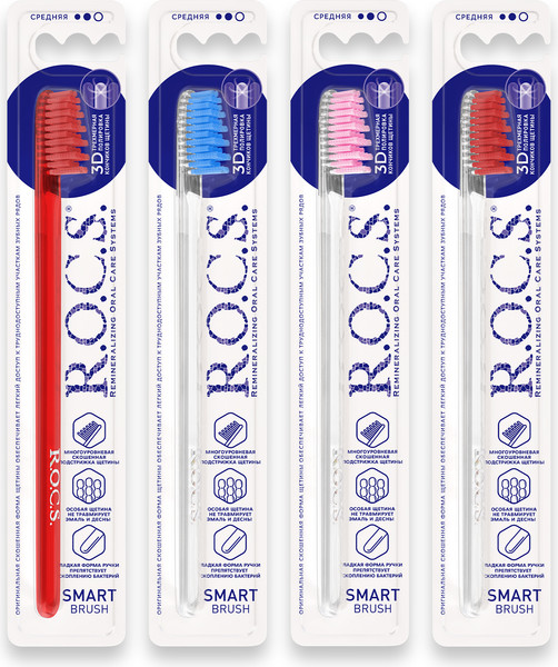 Изображение товара Зубная щетка R.O.C.S. Модельная средняя