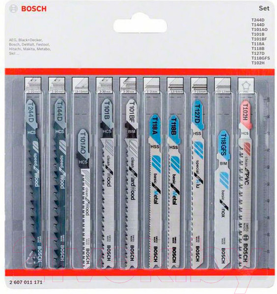 Изображение товара Набор пильных полотен Bosch 2.607.011.171