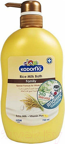 Изображение товара Гель для душа Lion Kodomo Rice Milk Bath Family (750мл)