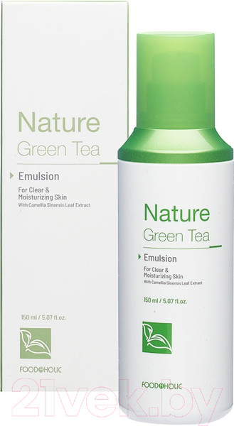 Изображение товара Эмульсия для лица FoodaHolic Nature Green Tea Emulsion Успокаивающая (150мл)