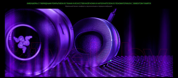 Изображение товара Наушники-гарнитура Razer Kraken V3 Pro / RZ04-03460100-R3M1