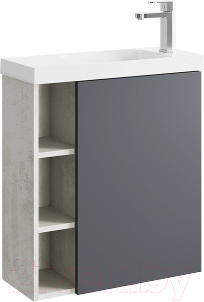 Изображение товара Тумба с умывальником Aqwella Alba / ALB0106RLS + ALB0706GRМ