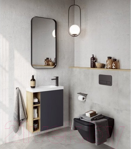 Изображение товара Тумба с умывальником Aqwella Alba / ALB010RDD + ALB0706GRМ