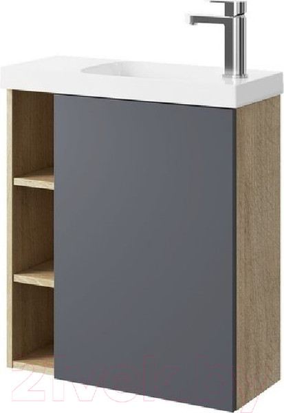 Изображение товара Тумба с умывальником Aqwella Alba / ALB010RDD + ALB0706GRМ