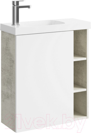 Изображение товара Тумба с умывальником Aqwella Alba / ALB0106LLS + ALB0706WM