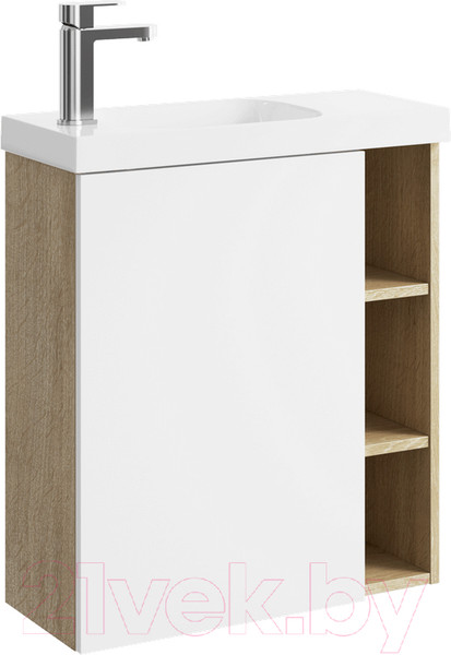 Изображение товара Тумба с умывальником Aqwella Alba / ALB0106LDD + ALB0706WM