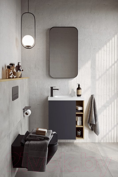 Изображение товара Тумба с умывальником Aqwella Alba / ALB0106LDD + ALB0706GRМ