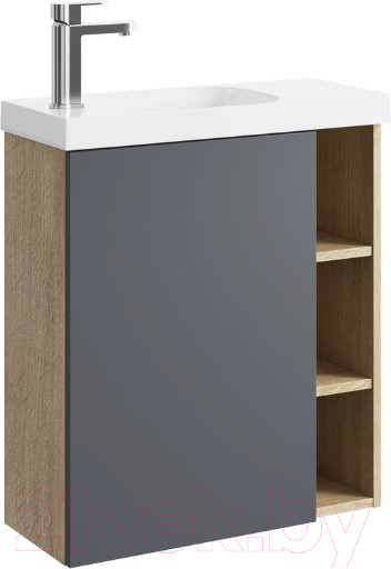 Изображение товара Тумба с умывальником Aqwella Alba / ALB0106LDD + ALB0706GRМ